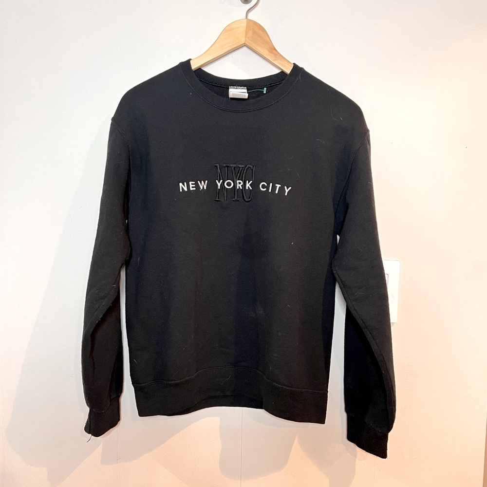 VINTAGE | 90s black NYC New York City crewneck souvenir sweatshirt
